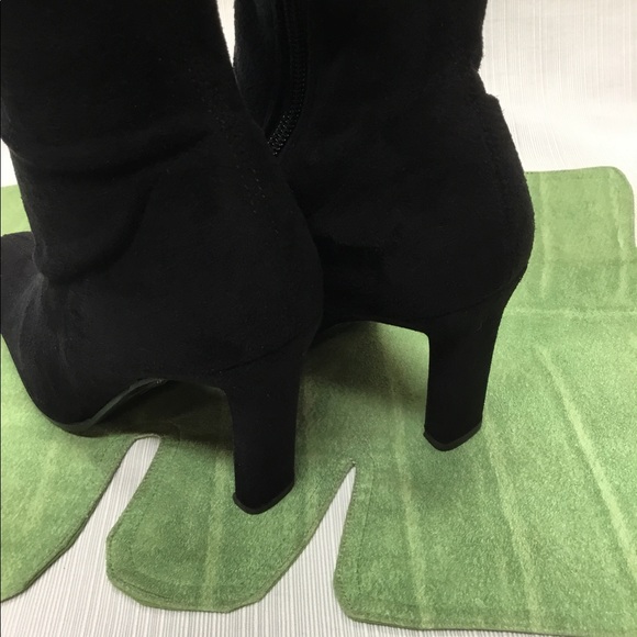 Delicious Black Suede Boots - Picture 5 of 7